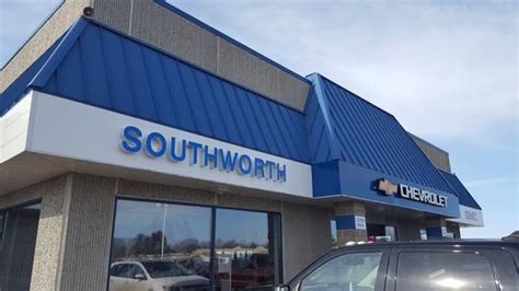 Southworth chevrolet - Southworth Chevrolet Buick GMC Inc Sep 2017 - Present 6 years 1 month. 2111 W. 20th Ave Bloomer WI Sales Southworth Chevrolet May 2014 - Present 9 years 5 months. Auto Body Technician ...